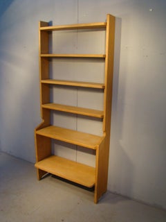 Guillerme et Chambron, Étagère, Oak Bookcase, Edition "Votre Maison", circa 1960