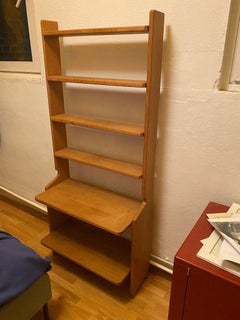 Guillerme et Chambron, Étagère, Oak Bookcase, Edition "Votre Maison", circa 1960
