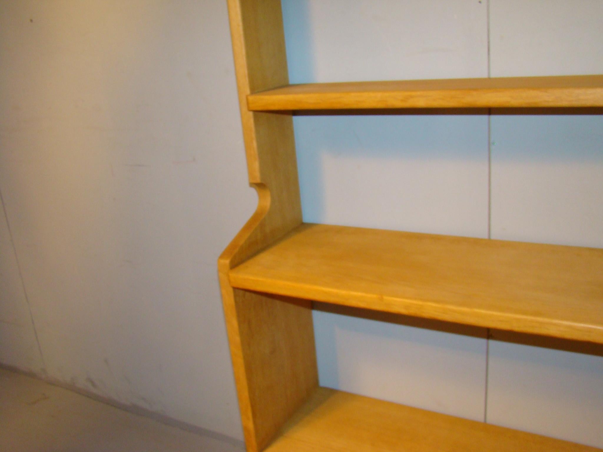 Guillerme et Chambron, Étagère, Oak Bookcase, Edition 