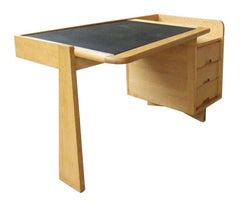 Guillerme et Chambron Etudiant Oak Desk, circa 1970