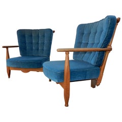 Guillerme et Chambron, "Eventail" Curved Bench, 1965 Votre Maison Edition