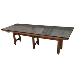 Retro Guillerme et Chambron Exceptional large table "Gustave", Edition Votre Maison 