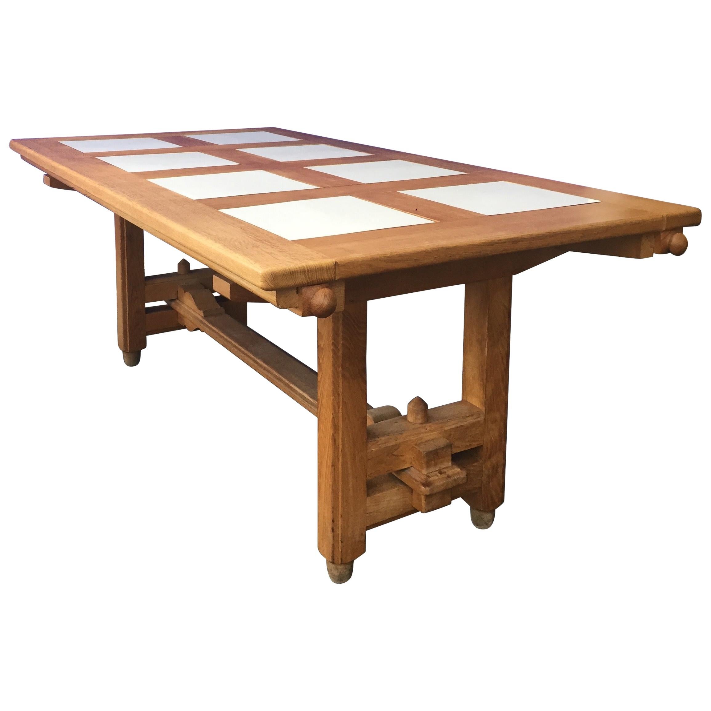 Guillerme et Chambron Extendable Dining Table For Sale