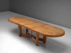 Guillerme et Chambron Extendable Dining Table in Oak