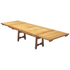 Guillerme et Chambron Extendable Dining Table in Oak