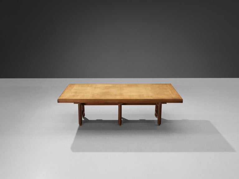 Guillerme & Chambron Extendable 'Gustave' Dining Table in Oak For Sale 4