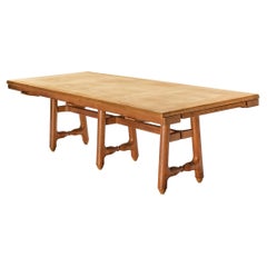 Guillerme & Chambron Extendable 'Gustave' Dining Table in Oak