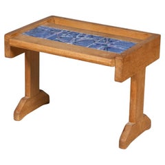 Guillerme et Chambron f side table in oak and ceramic, Votre Maison 1970
