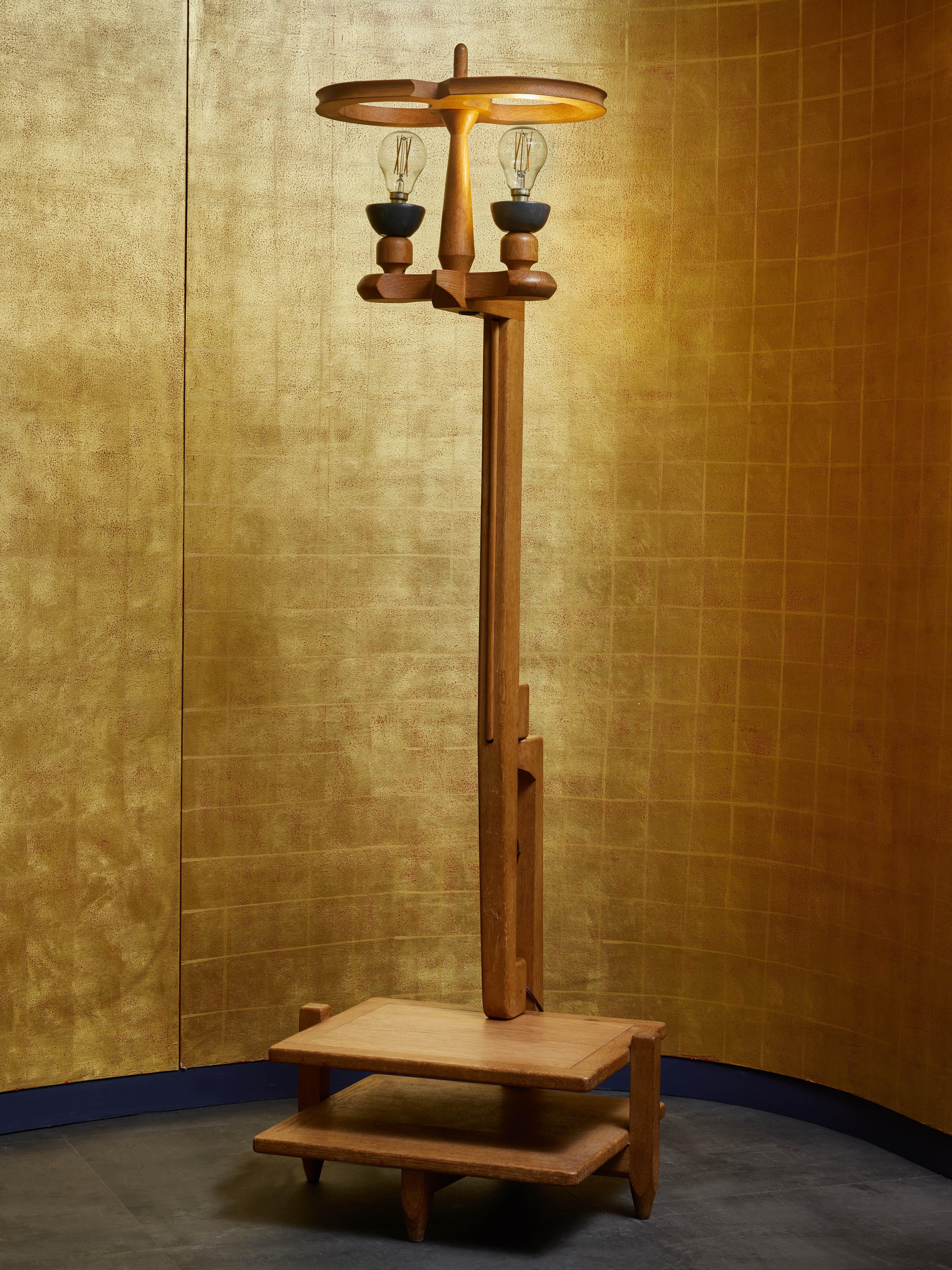 Mid-Century Modern Guillerme et Chambron Floor Lamp For Sale