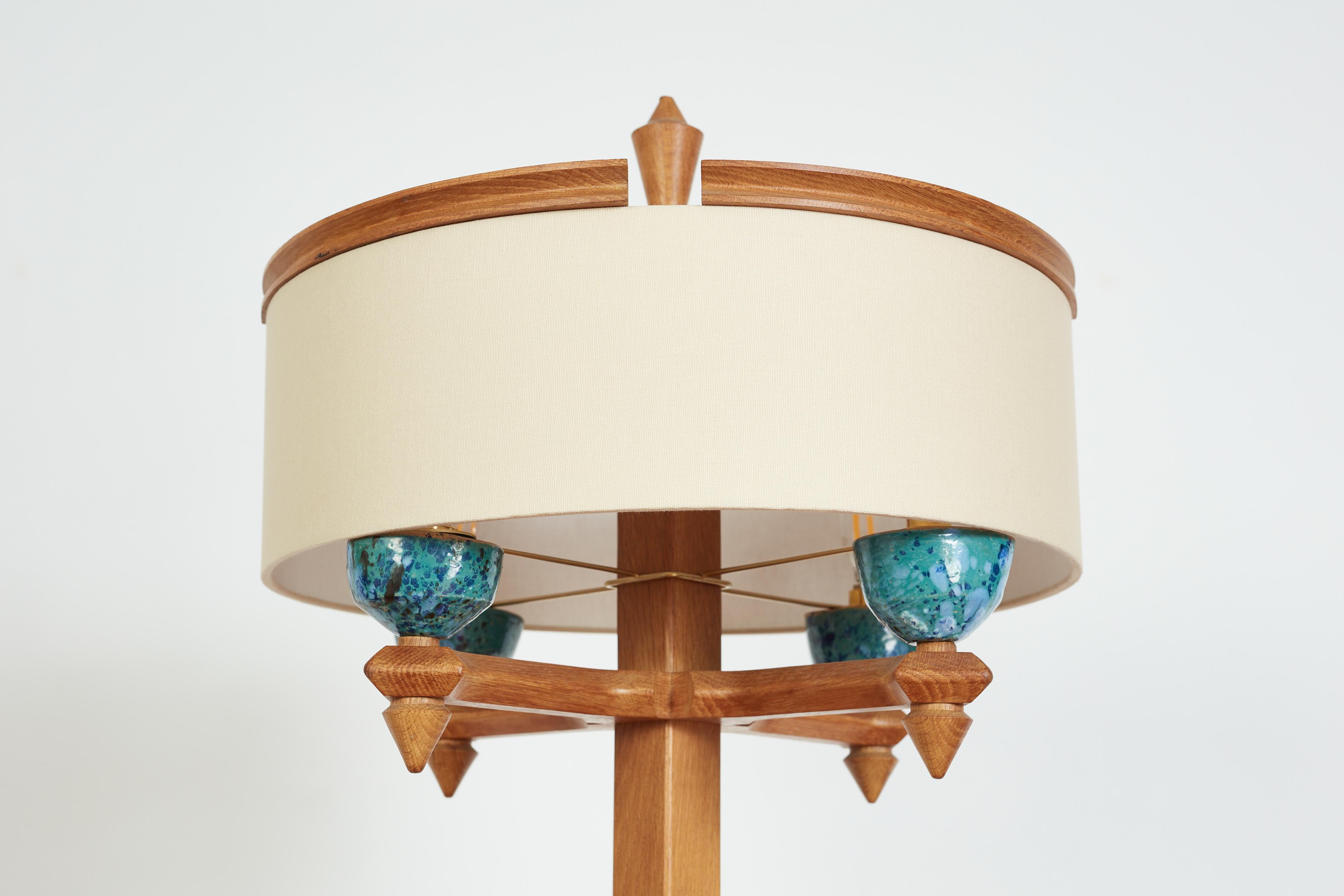 Guillerme et Chambron Floor Lamp In Good Condition For Sale In Beverly Hills, CA