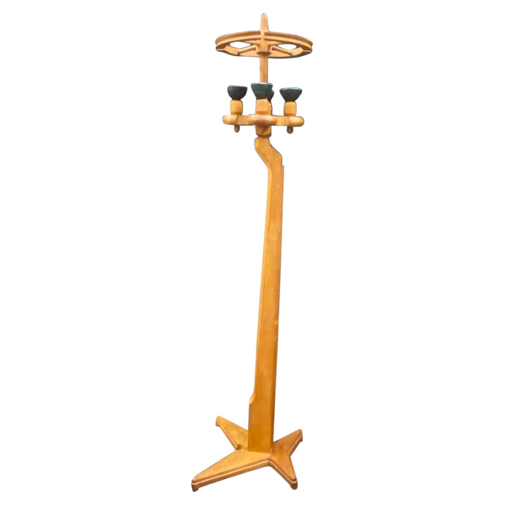 Guillerme et Chambron Floor Lamp, Votre Maison Edition, circa 1970 For Sale