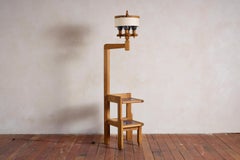 Guillerme et Chambron Floor Lamp with Ceramic Tile Shelves