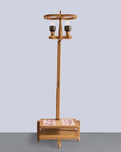 Guillerme et Chambron Floor Lamp With Low Tiled Shelves Edition Votre Maison