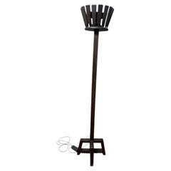 Guillerme et Chambron Floorlamp in oak circa 1970