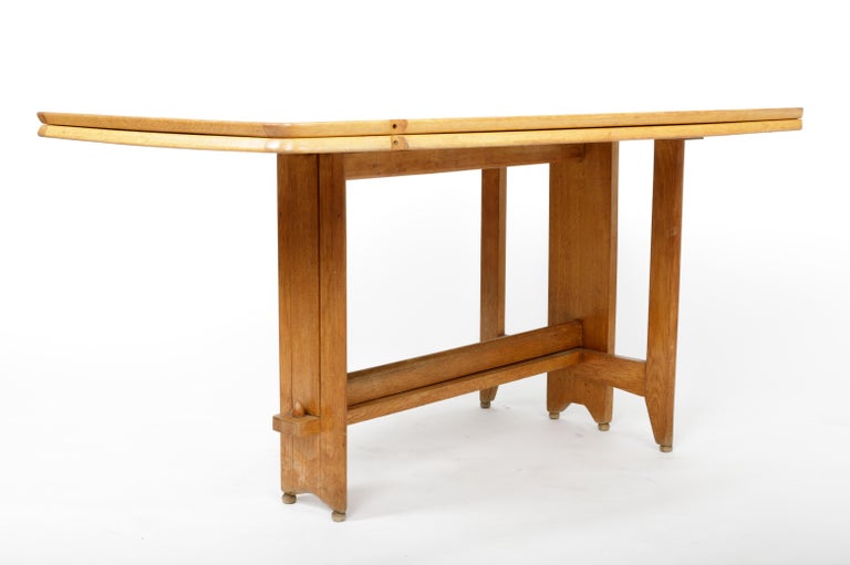 French Guillerme et Chambron Folding Dining Table, France, c. 1970s For Sale