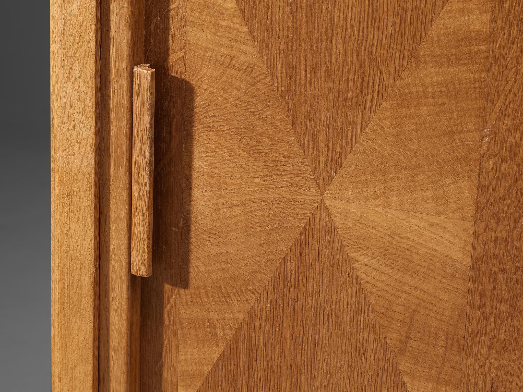 Mid-Century Modern Guillerme & Chambron for Votre Maison Cabinet in Solid Oak