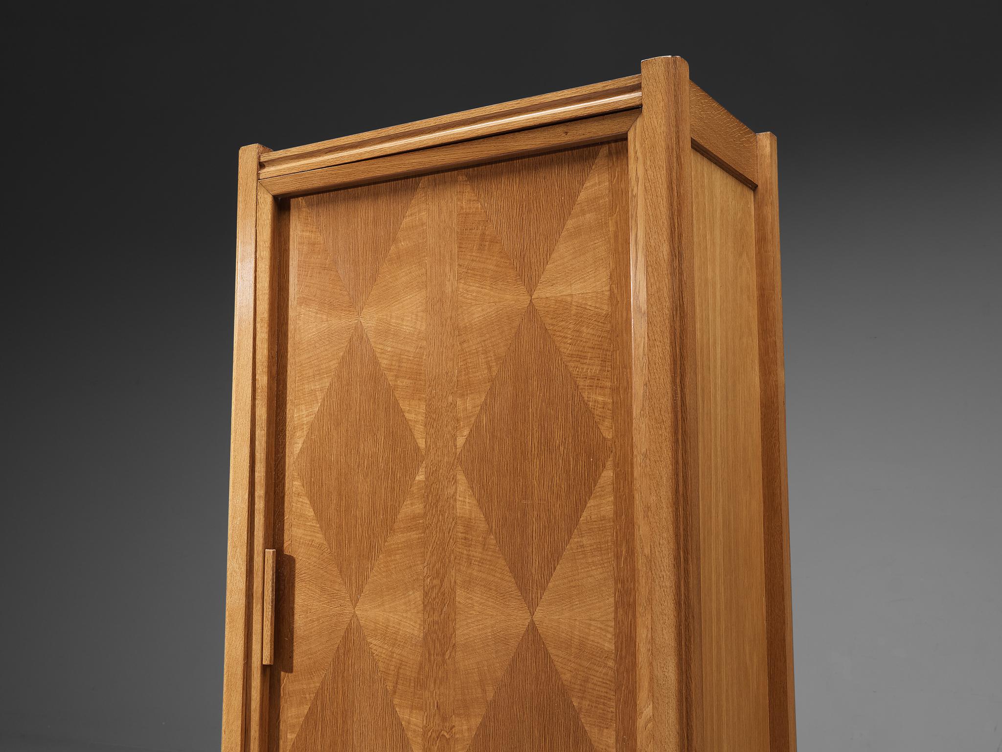 Guillerme & Chambron for Votre Maison Cabinet in Solid Oak In Good Condition In Waalwijk, NL