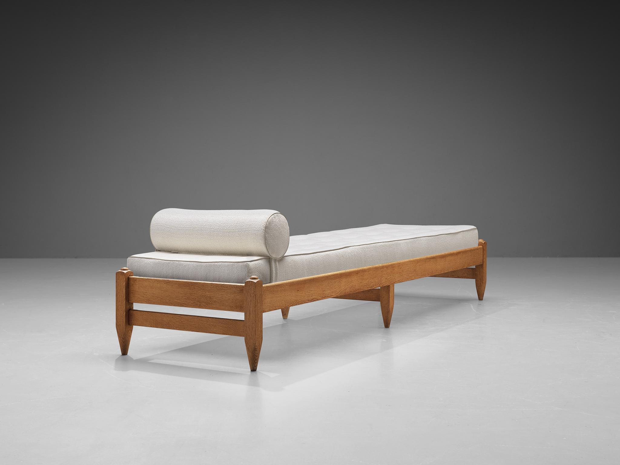 French Guillerme et Chambron for Votre Maison Daybed in Solid Oak
