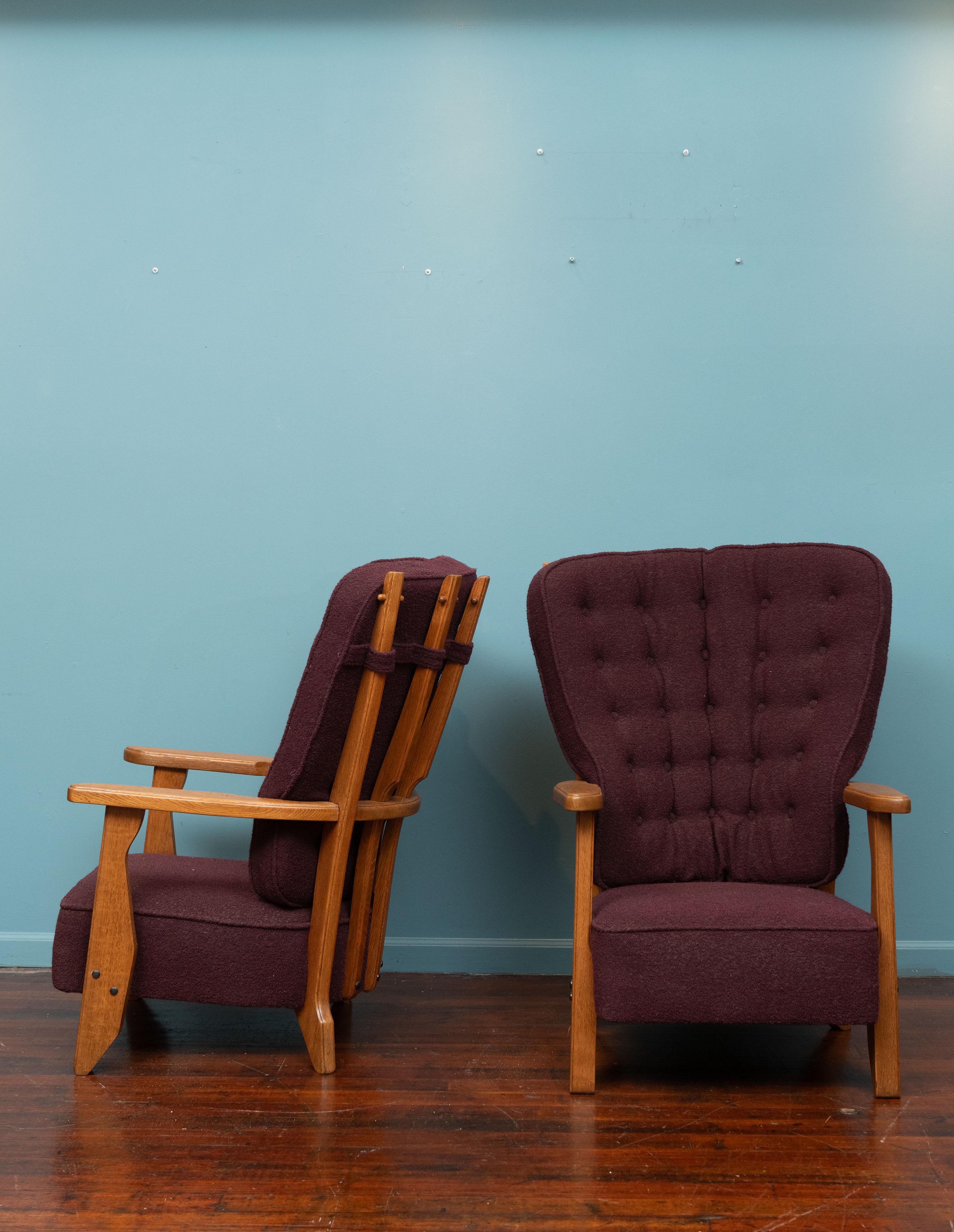 Français Chaises longues Robert Guillerme et Jacques Chambron pour Votre Maison en vente