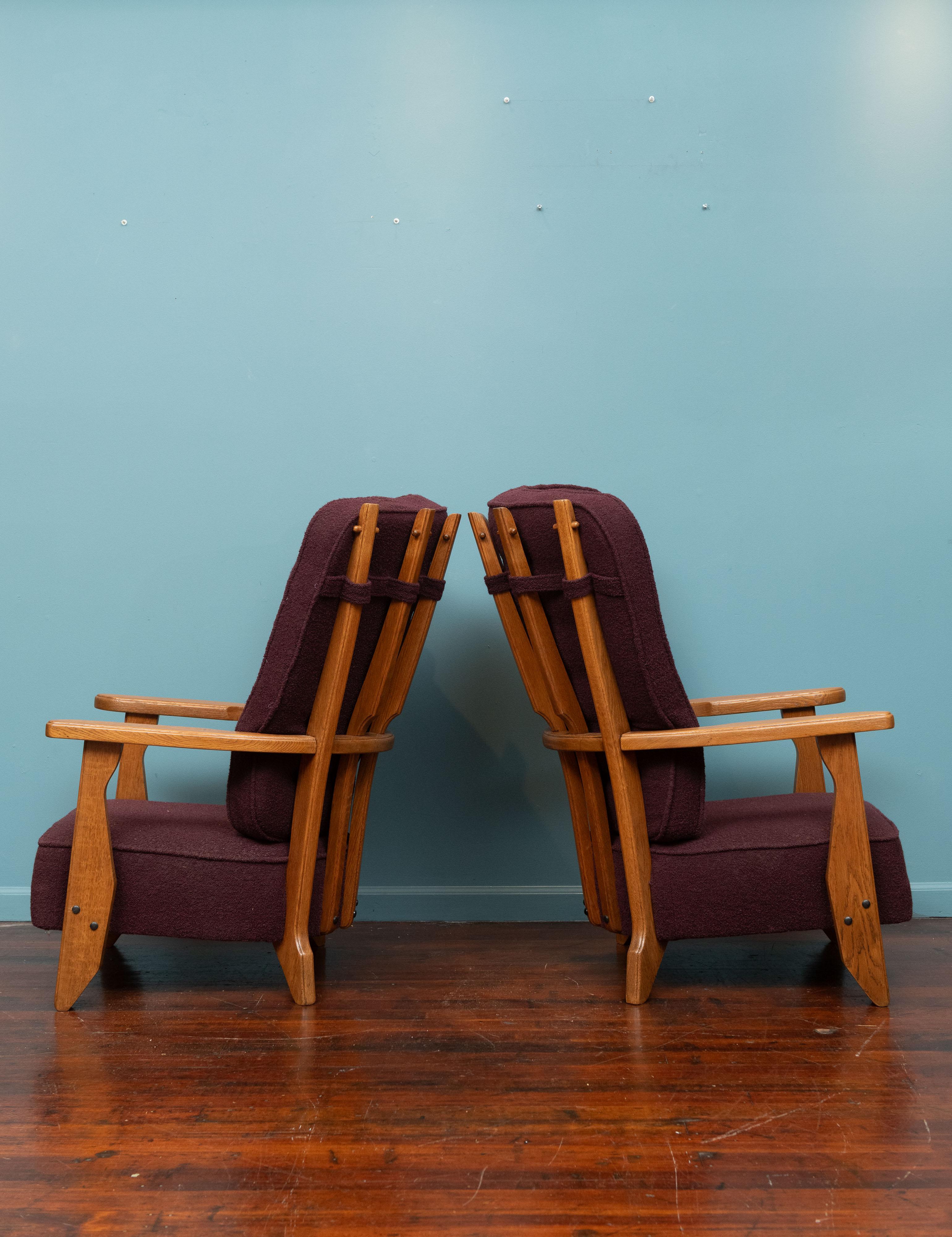 Milieu du XXe siècle Chaises longues Robert Guillerme et Jacques Chambron pour Votre Maison en vente