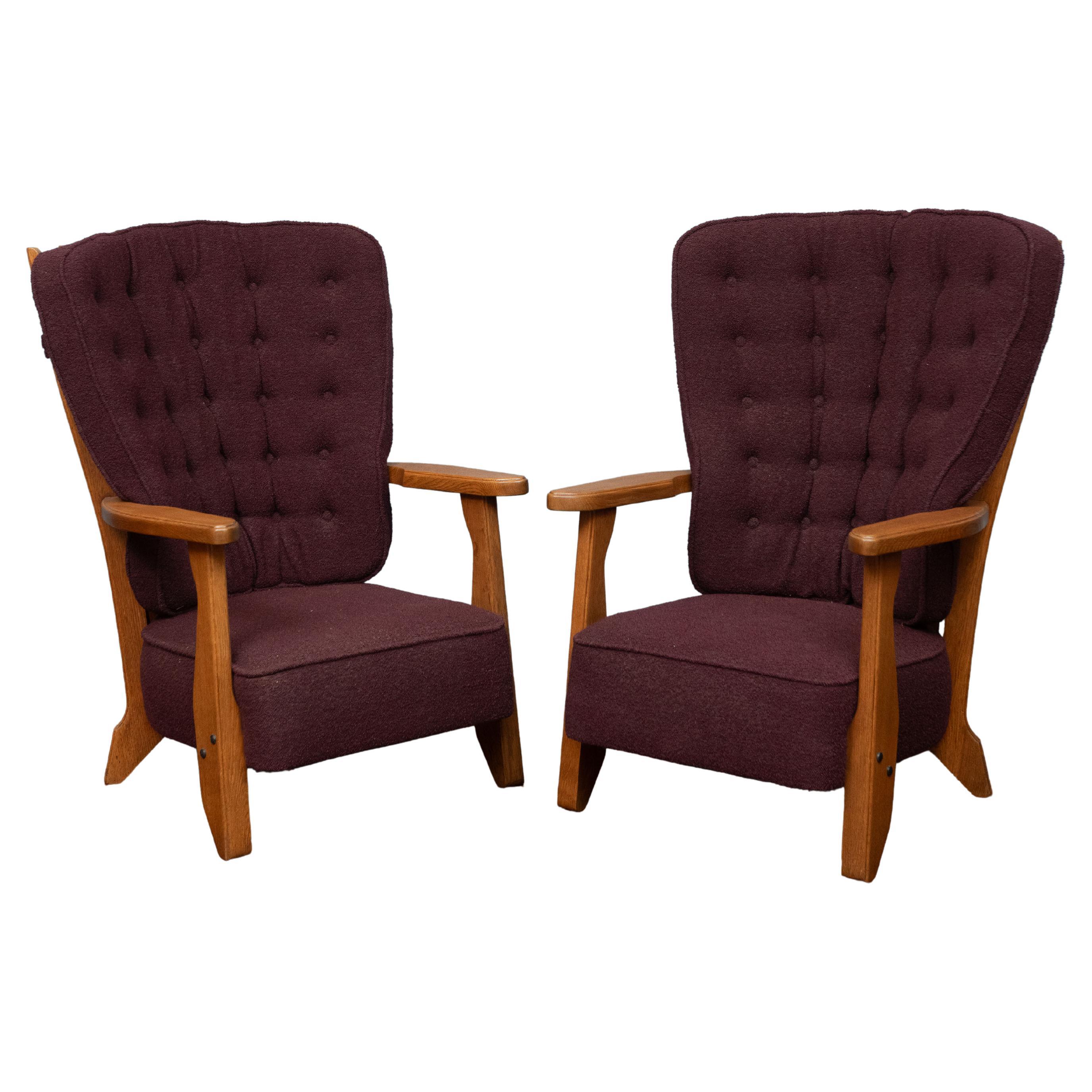 Robert Guillerme and Jacques Chambron Lounge Chairs for Votre Maison