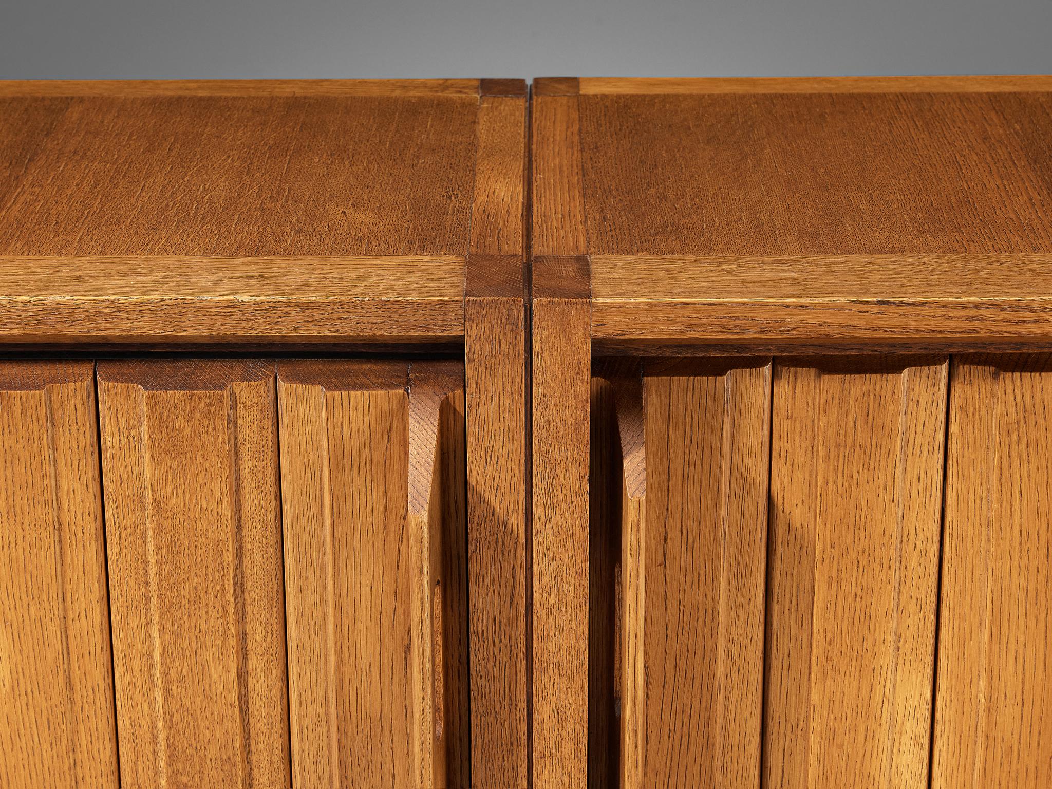 French Guillerme et Chambron for Votre Maison Large Sideboard in Oak