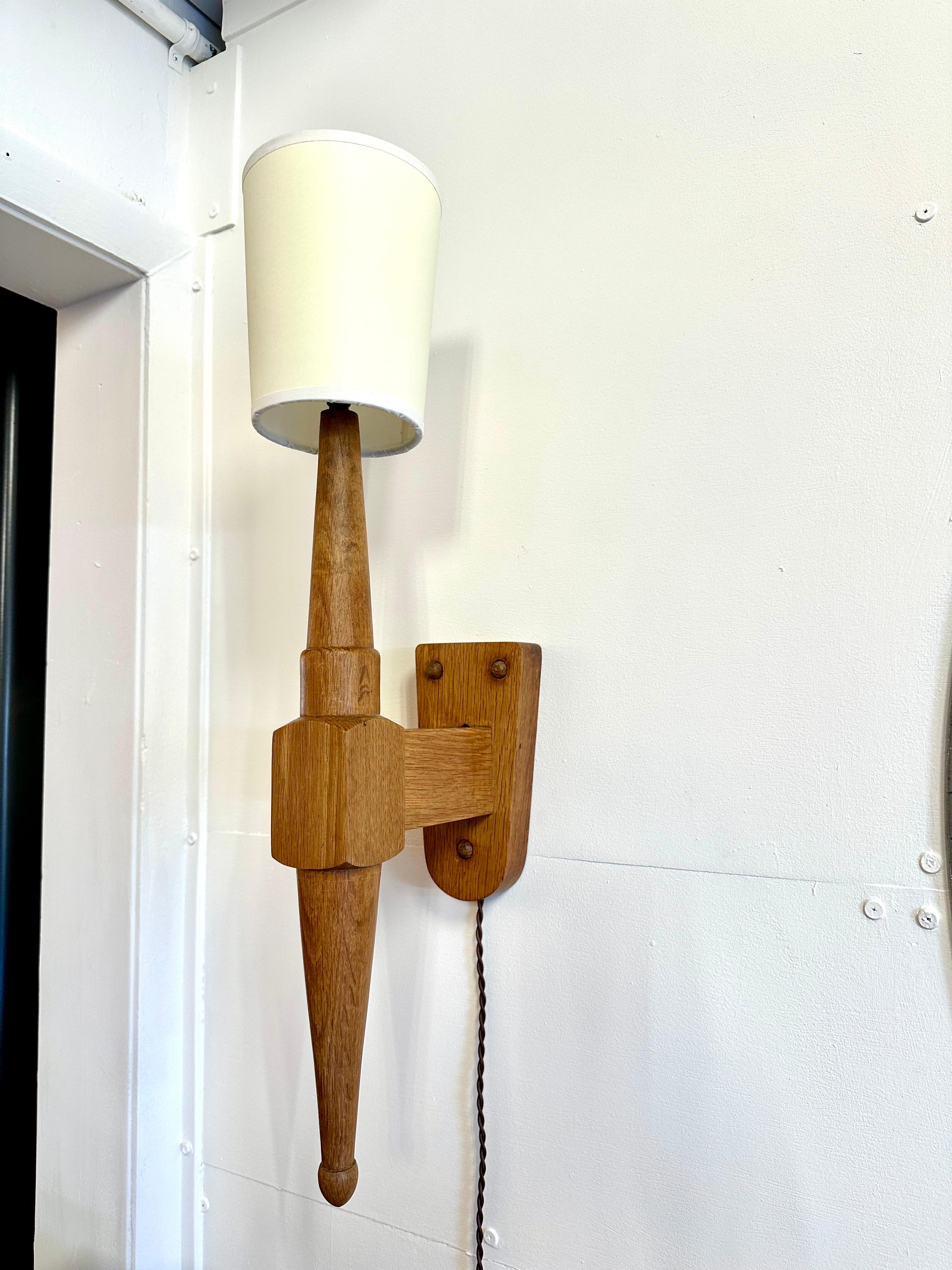 Guillerme et Chambron for Votre Maison Wall Light In Good Condition For Sale In East Hampton, NY