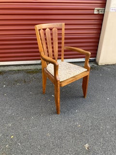 Guillerme et Chambron, vier 1960 Eichenholzsessel, herausgegeben von Votre Maison