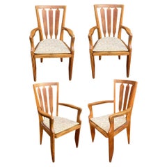 Guillerme et Chambron, cuatro 1960 Sillón de roble Editado por Votre Maison