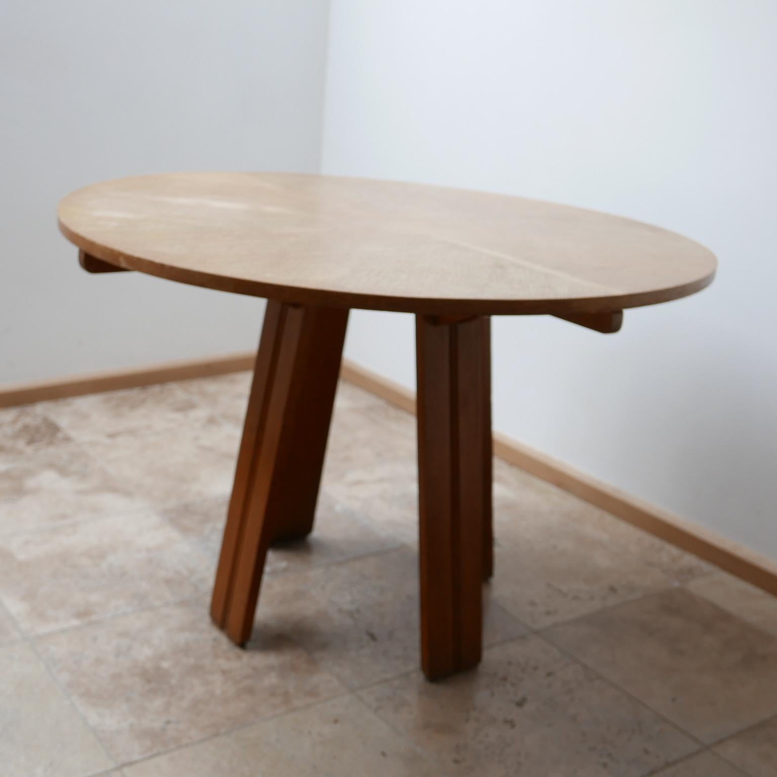 Guillerme et Chambron French Midcentury Dining Table In Good Condition In London, GB