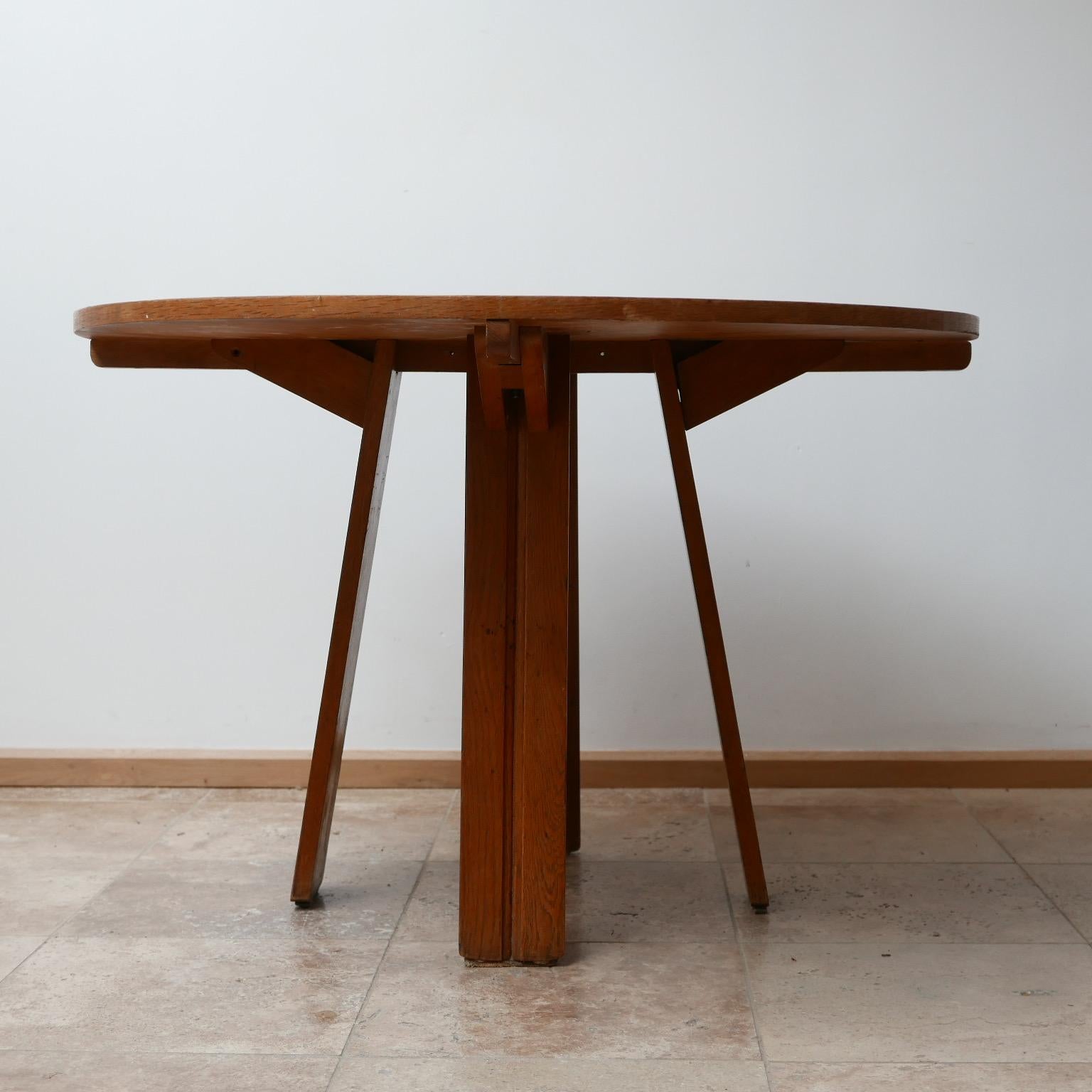 Mid-20th Century Guillerme et Chambron French Midcentury Dining Table
