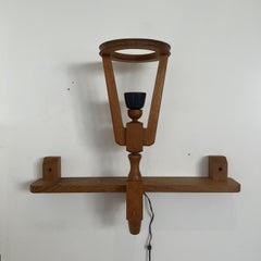 Guillerme et Chambron French Mid-Century Shelf Wall Lights