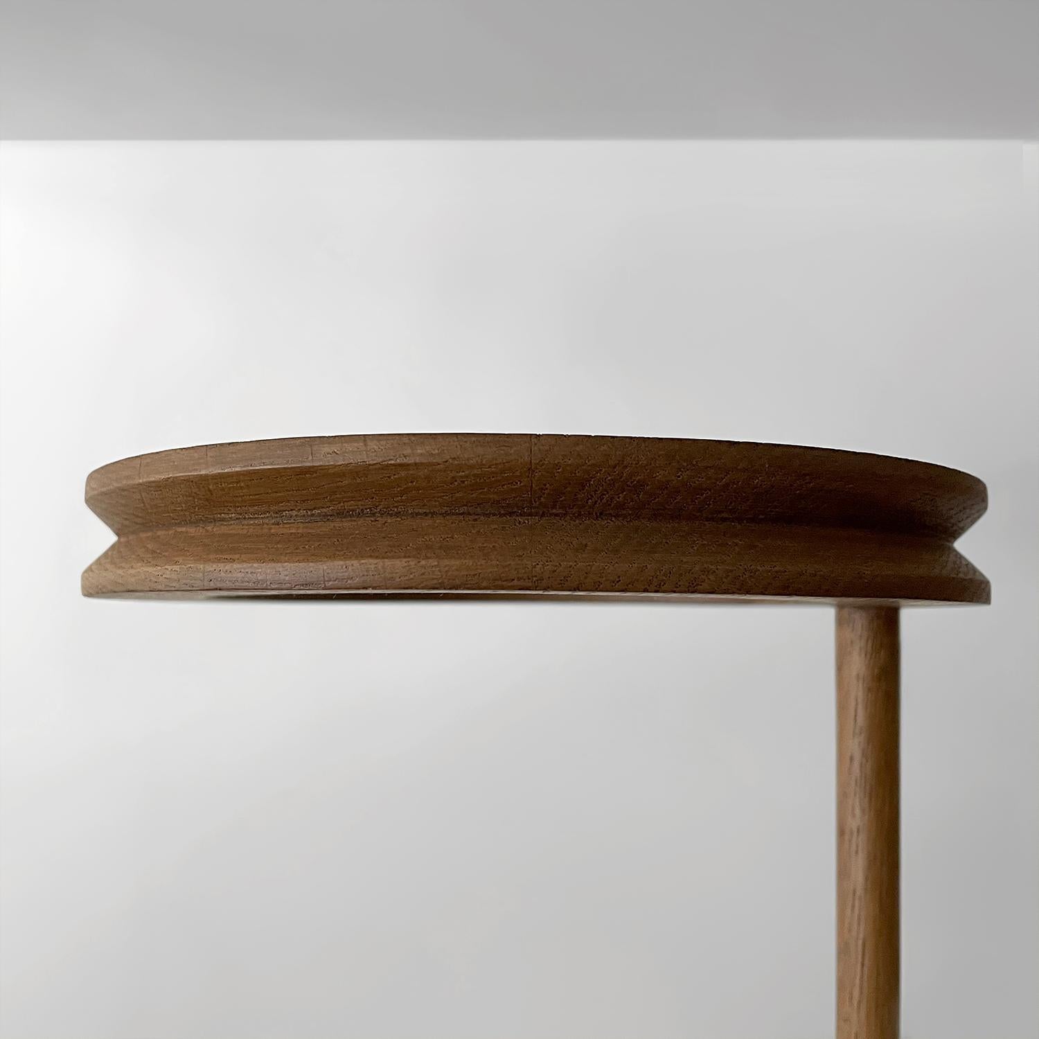 Ceramica Guillerme et Chambron, lampada a sospensione doppia in Oak e ceramica in vendita
