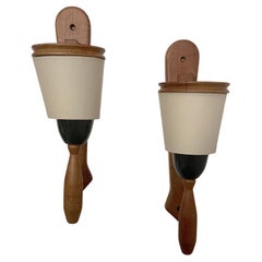 Guillerme et Chambron Apliques de roble francés y cerámica