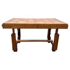 Guillerme et Chambron French Oak Desk/ Low Table