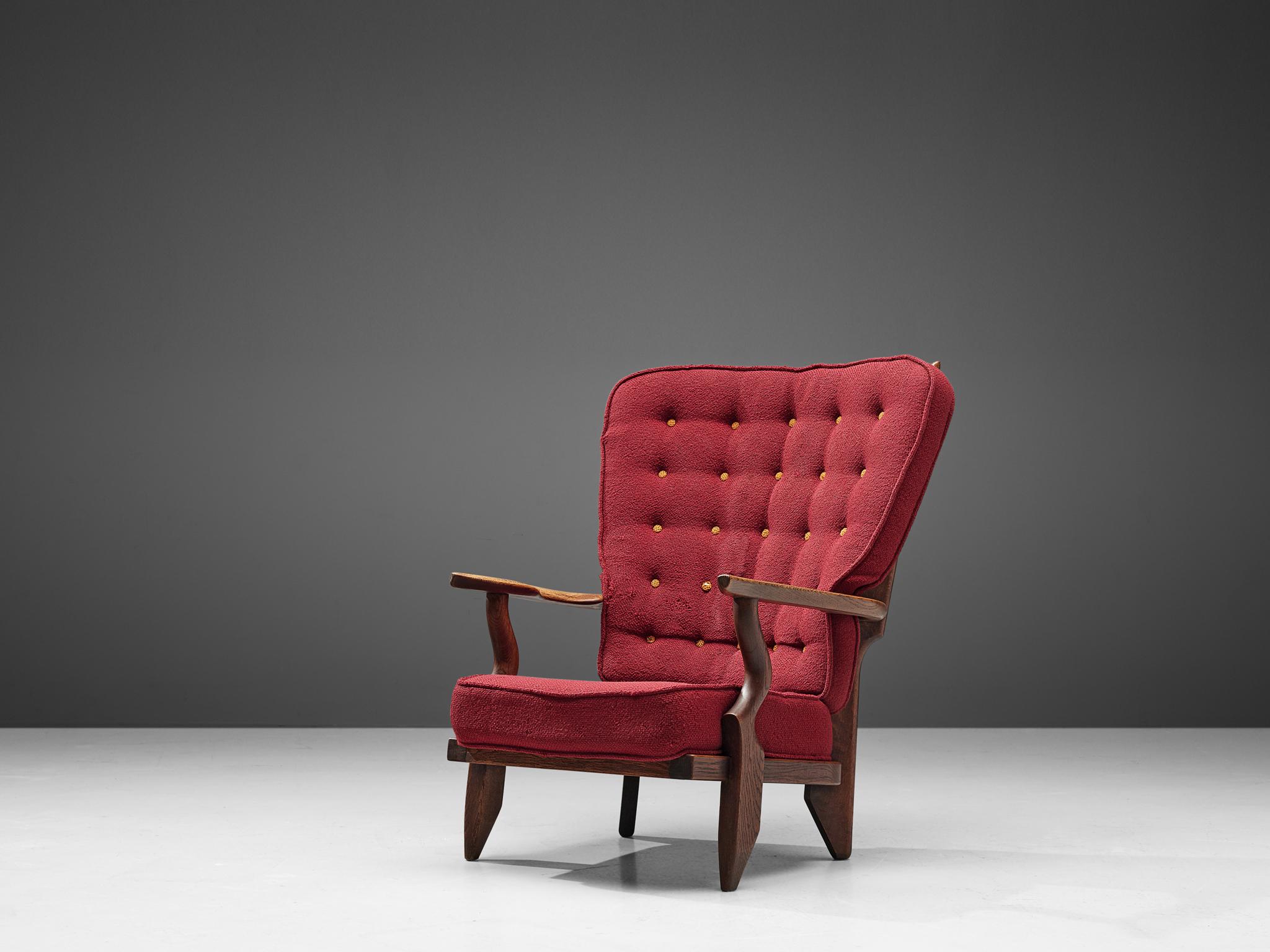 French Guillerme et Chambron 'Grand Repos' Lounge Chair