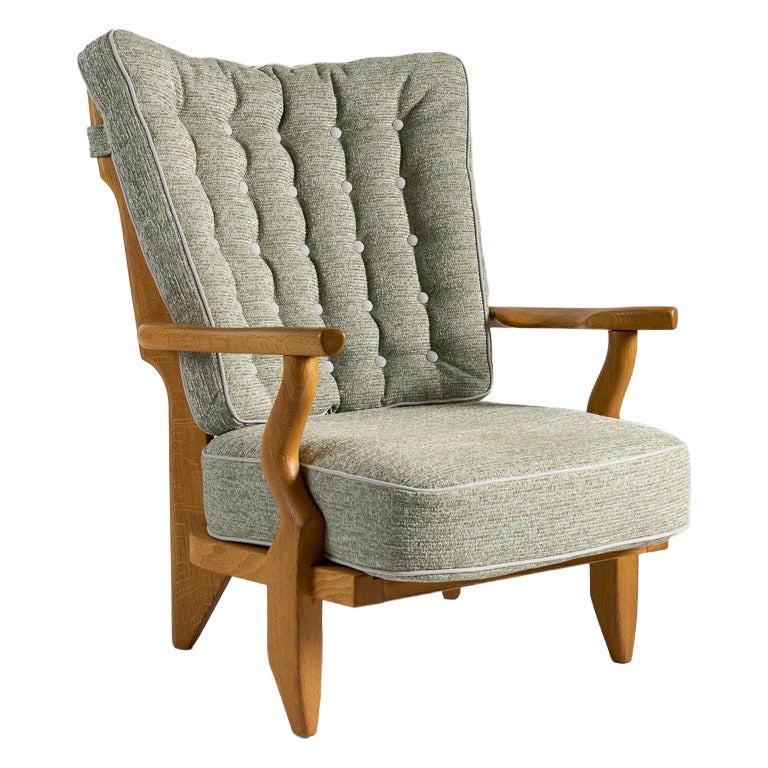 Guillerme et Chambron, Grand repos, Paire de fauteuils, France, 1960