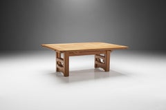 Guillerme et Chambron Height Adjustable “Sébastien” Coffee Table, France, 1960s