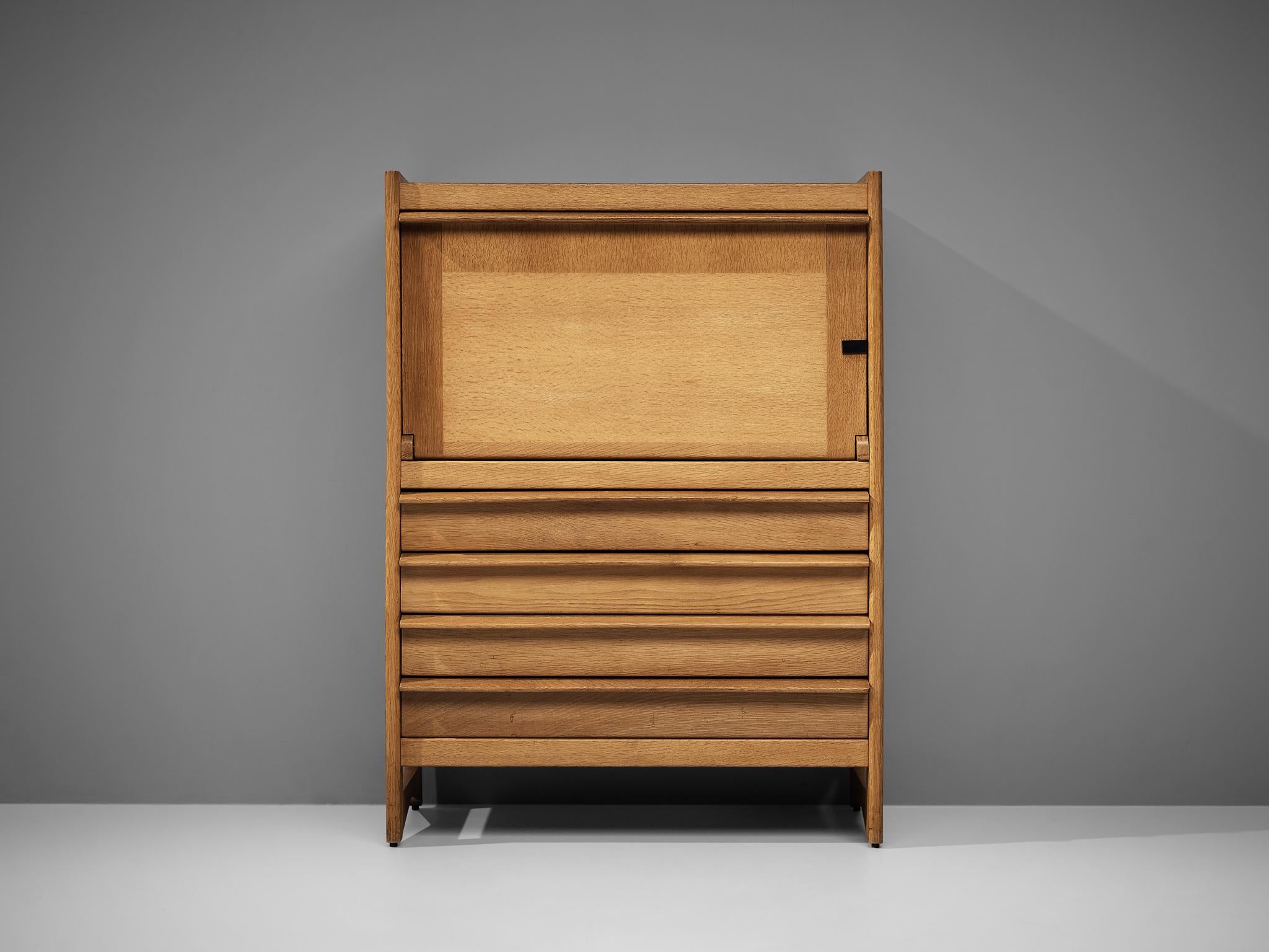 Guillerme et Chambron Highboard in Oak 1