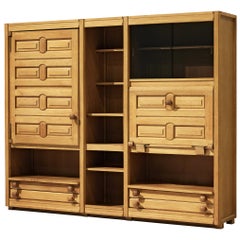 Guillerme et Chambron Highboard in Oak