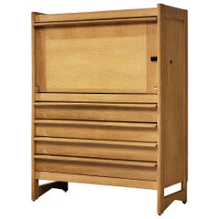 Guillerme et Chambron Highboard in Oak