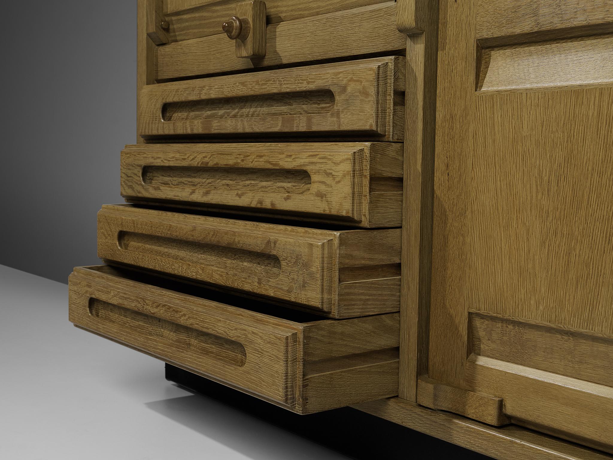 Guillerme et Chambron Highboard in Stained Oak 4