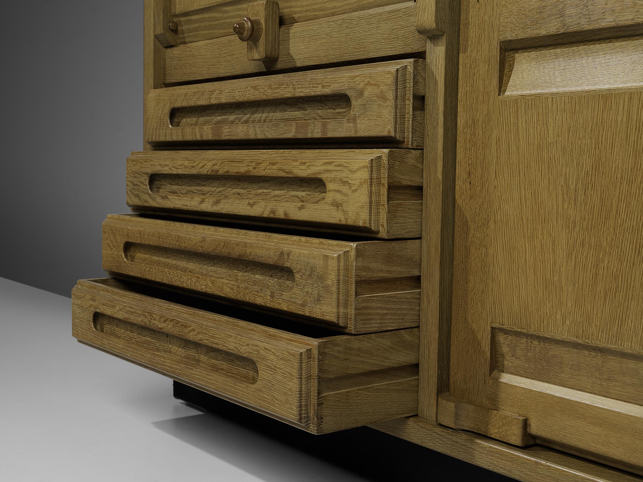 Guillerme & Chambron Highboard in Stained Oak 6