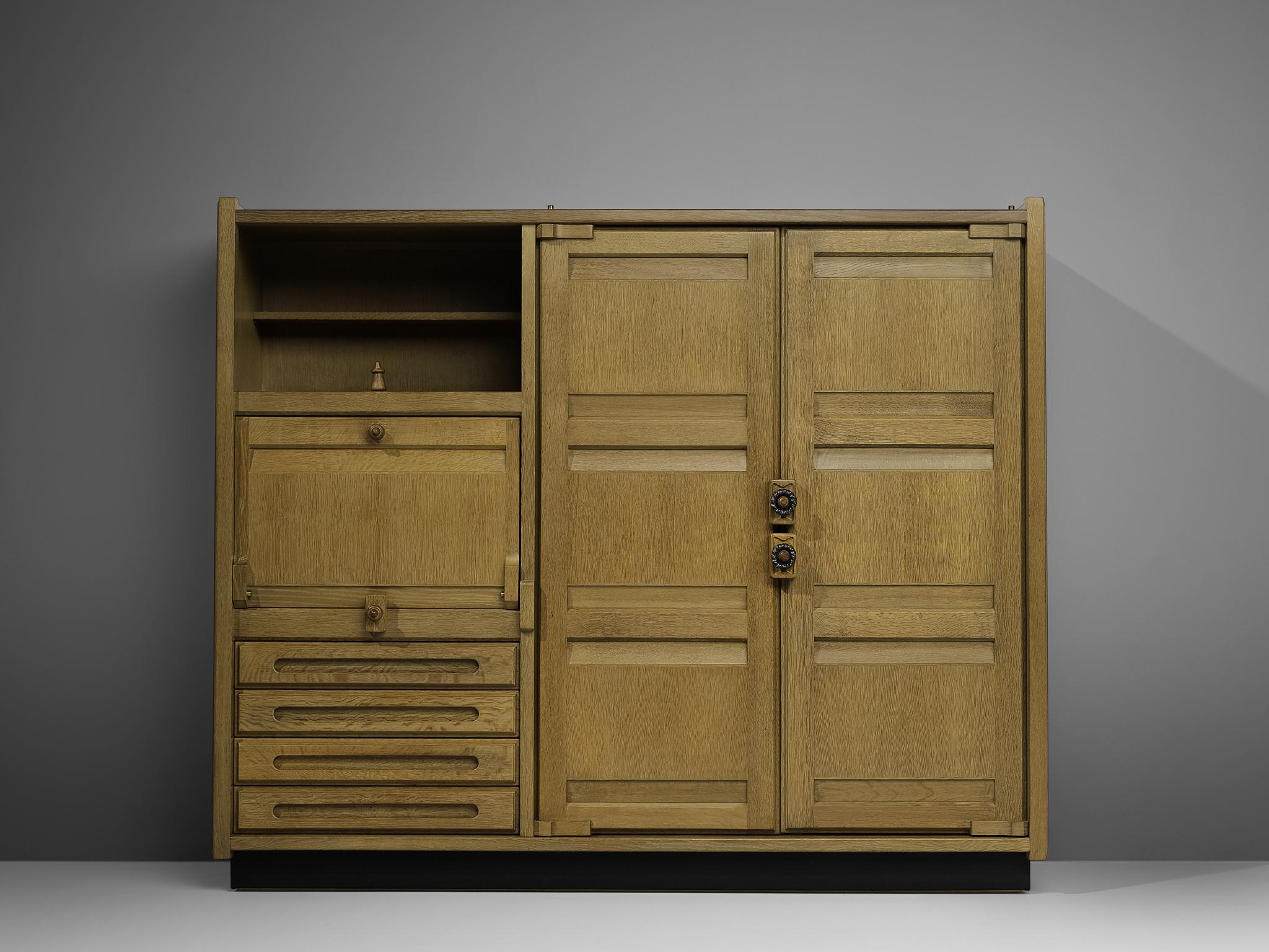 Guillerme & Chambron Highboard in Stained Oak 3