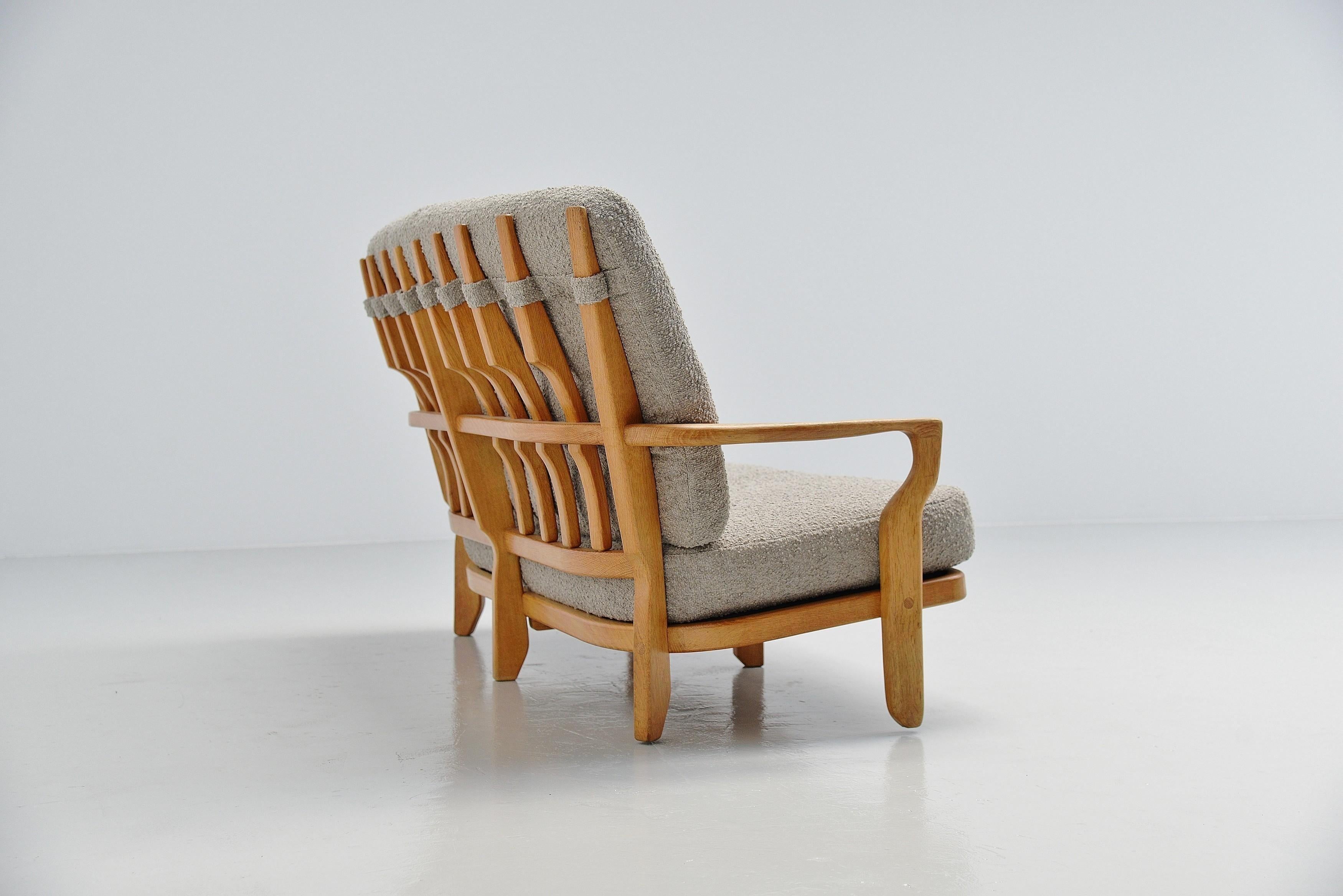 French Guillerme et Chambron Juliette Settee, France, 1955 For Sale