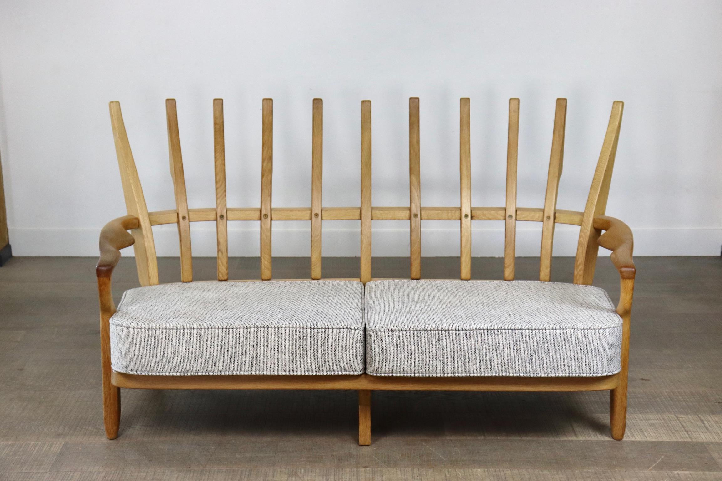 Guillerme et Chambron ‘Juliette’ Sofa, France 1955 For Sale 8