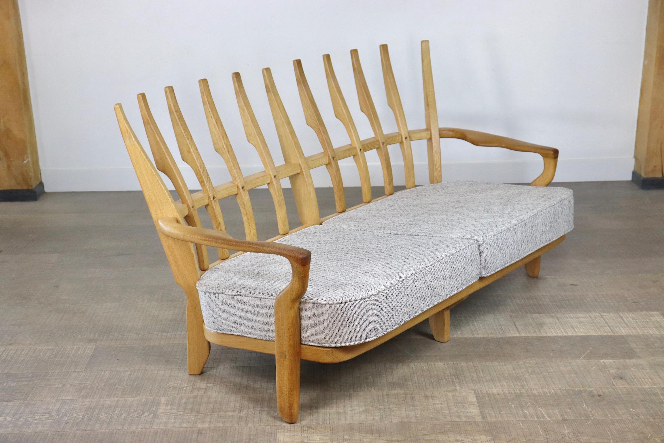 Guillerme et Chambron ‘Juliette’ Sofa, France 1955 For Sale 9