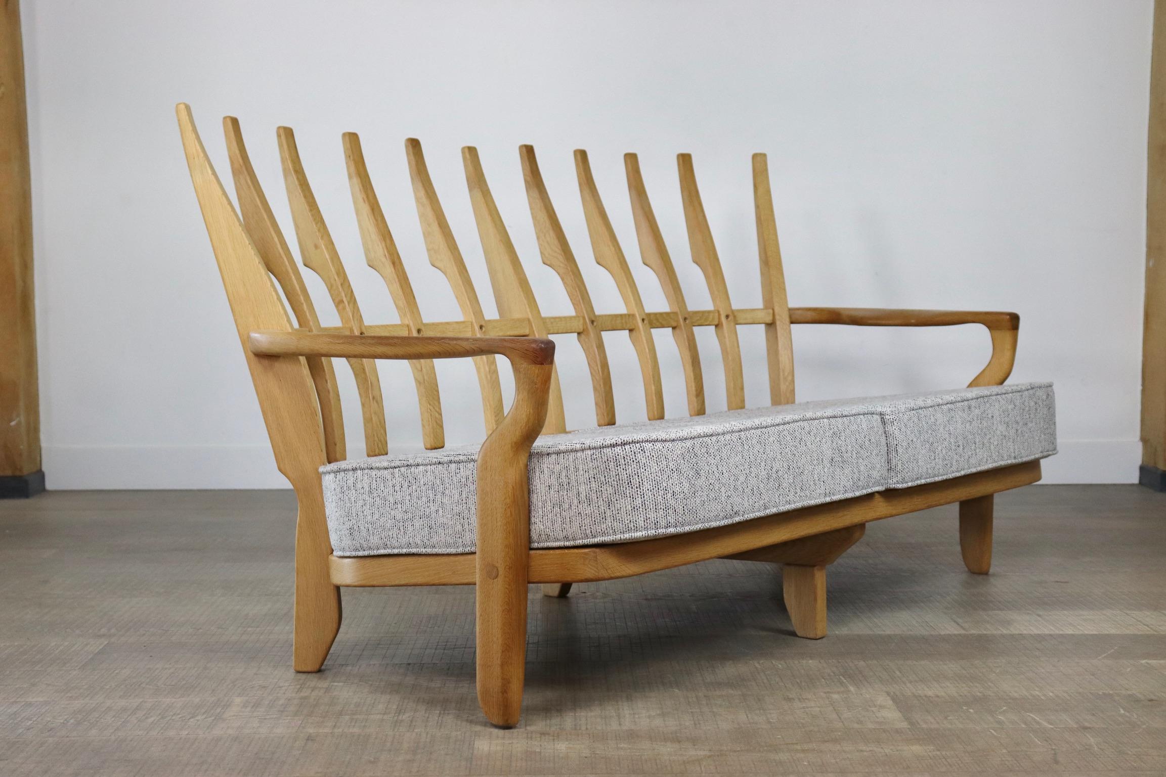 Guillerme et Chambron ‘Juliette’ Sofa, France 1955 For Sale 10