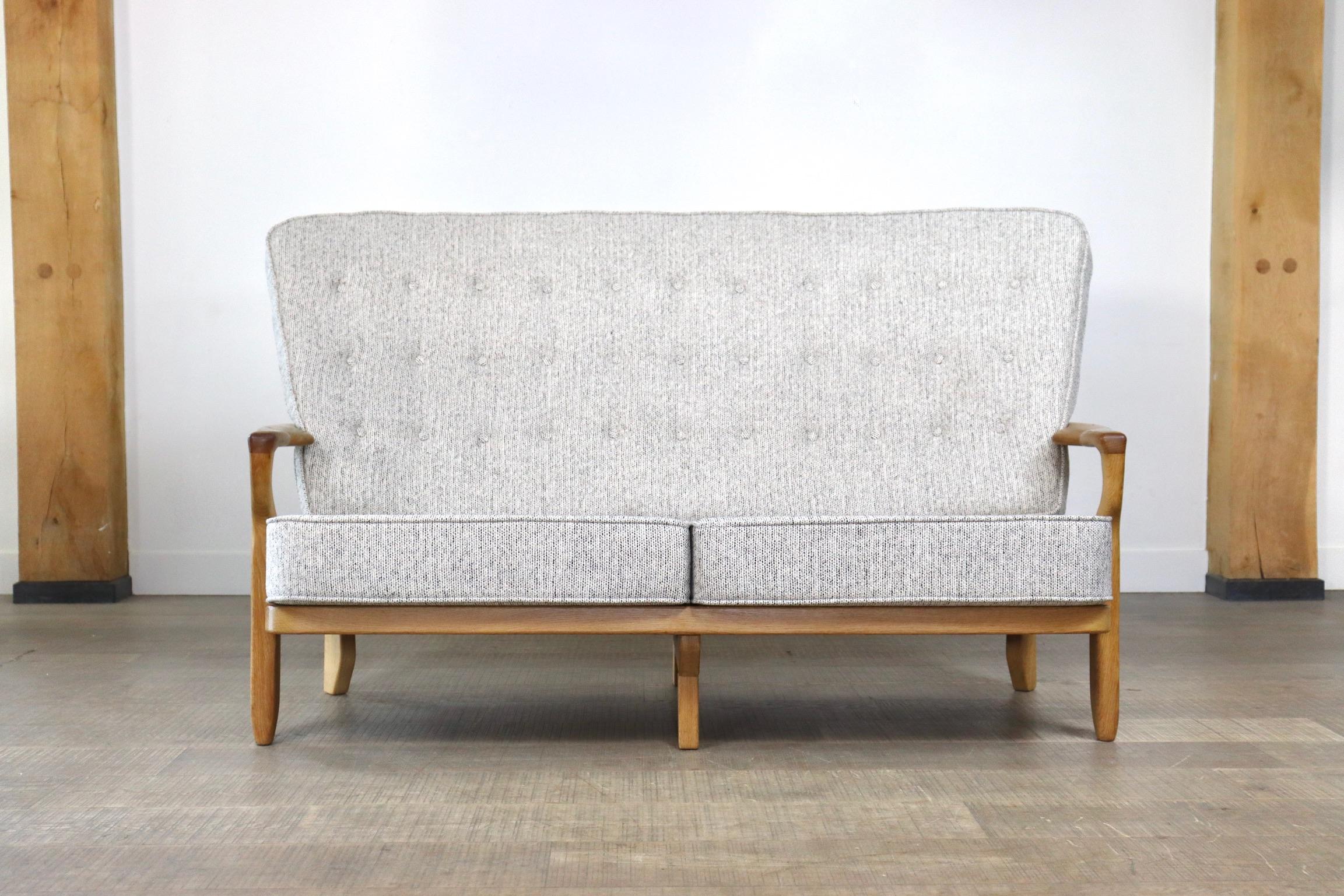 Mid-20th Century Guillerme et Chambron ‘Juliette’ Sofa, France 1955 For Sale