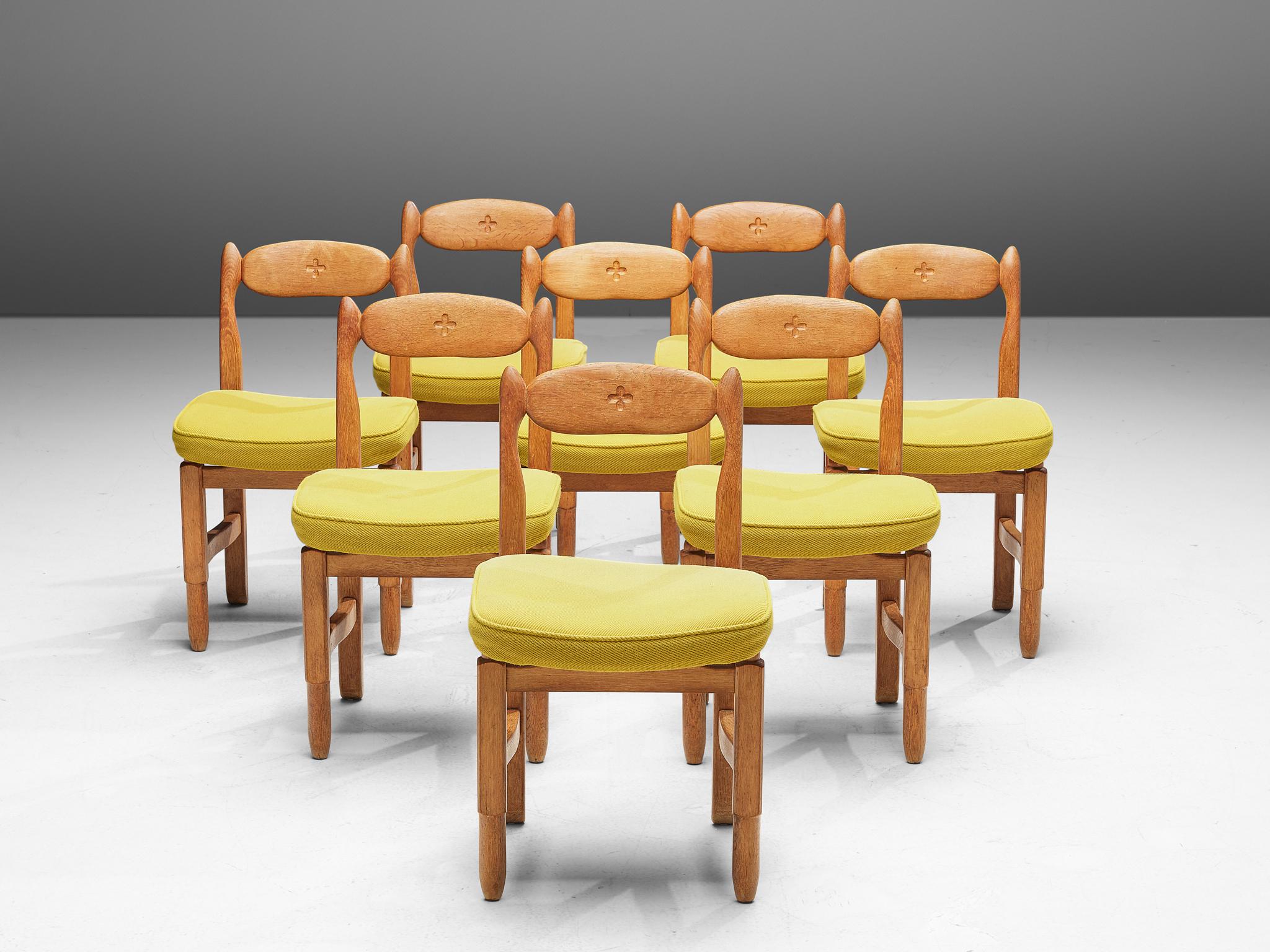 Guillerme et Chambron 'Lorraine' Chairs in Oak 3